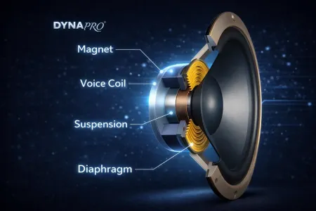اجزای بلندگو به زبان ساده